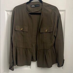 Zara Women's Khaki Utility Jacket